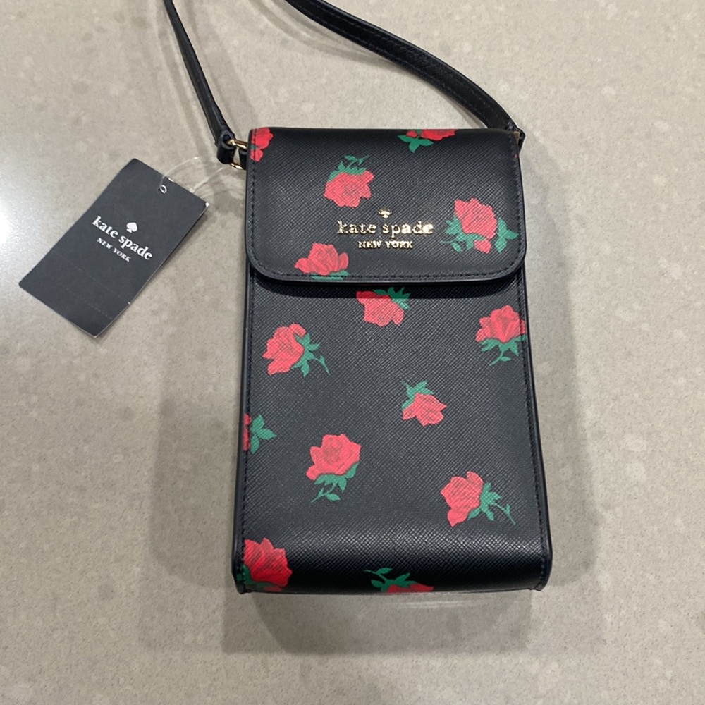 NWT kate spade ditsy rose flower phone crossbody madison